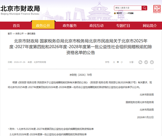 北京Ggpoker官网瑞祥公益基金会获得2026-2028年度公益性社会组织捐赠税前扣除资格